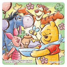 Winnie The Pooh小熊維尼(1)拼圖磁鐵16片(方)