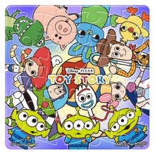 Toy story 玩具總動員(1)拼圖磁鐵16片(方)