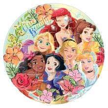 Disney Princess公主(1)拼圖磁鐵16片(圓)