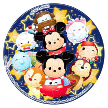 Disney Tsum Tsum (1)拼圖磁鐵16片-透明(圓)