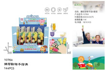 +搪膠動物手指偶1076/1077/144P
