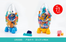 火箭瓶裝軟膠積木(77pcs)029A-55/16P