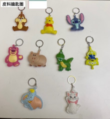 迪士尼皮革造型鑰匙圈