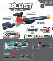 窗盒雙管拋殼軟彈玩具911-1/14P
