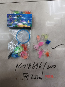 撈網小魚 6款+網  撈魚200P