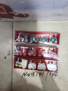 聖誕小火車擺件 3色混裝144P