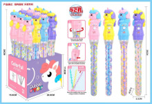 獨角獸38CM多孔三刷泡泡水12p*6=72P 4色混裝