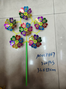 6頭小花朵風車300P