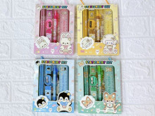 手提盒自鉛尺子7品文具組 48p*8=384P4色混裝