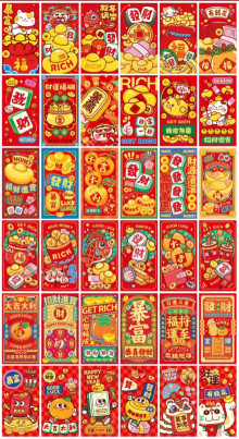 紅包袋 36入混36種20K/24p*6=144P