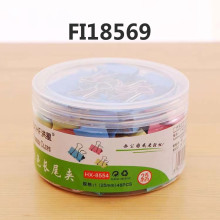 25MM彩色長尾夾 48個/盒