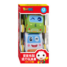 FOOD超人寶寶布製迴力玩具車(救護車、汽車)