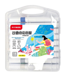 可疊色彩色筆18色(丙烯馬克筆)
