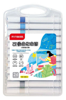 可疊色彩色筆24色(丙烯馬克筆)
