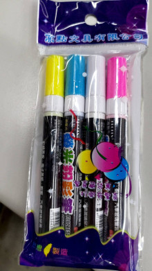 4入螢光粉彩筆