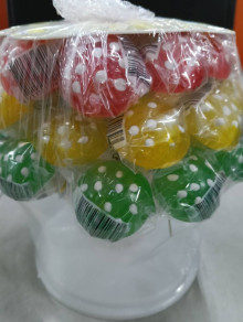 30入蘑菇造型棒棒糖6P