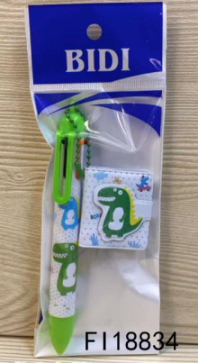 恐龍六色筆+小筆紀 2色隨機