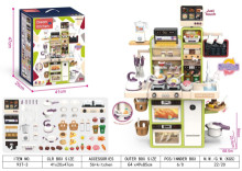 93CM大餐台粉色/綠色喷雾/6P