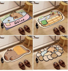 超萌卡皮巴拉吸水地墊40*60cm60P