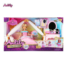 安麗莉11.5寸實身娃娃公主床套裝/12P