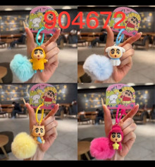 蠟筆小新植絨毛球掛件