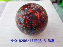 6.5CM混彩帶+魚水晶球12入14/12P