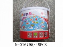 特價 筒裝拼圖趣味釣魚48P